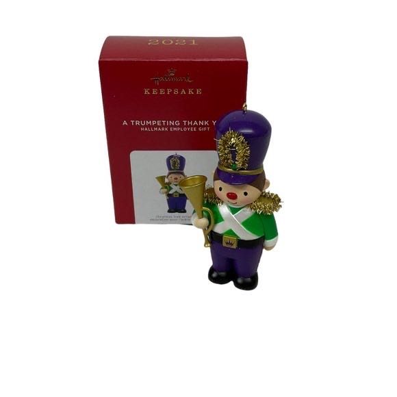 A Trumpeting Thank You - Hallmark Employee Gift (Toy Soldier) ornament collectible - Main Image 4
