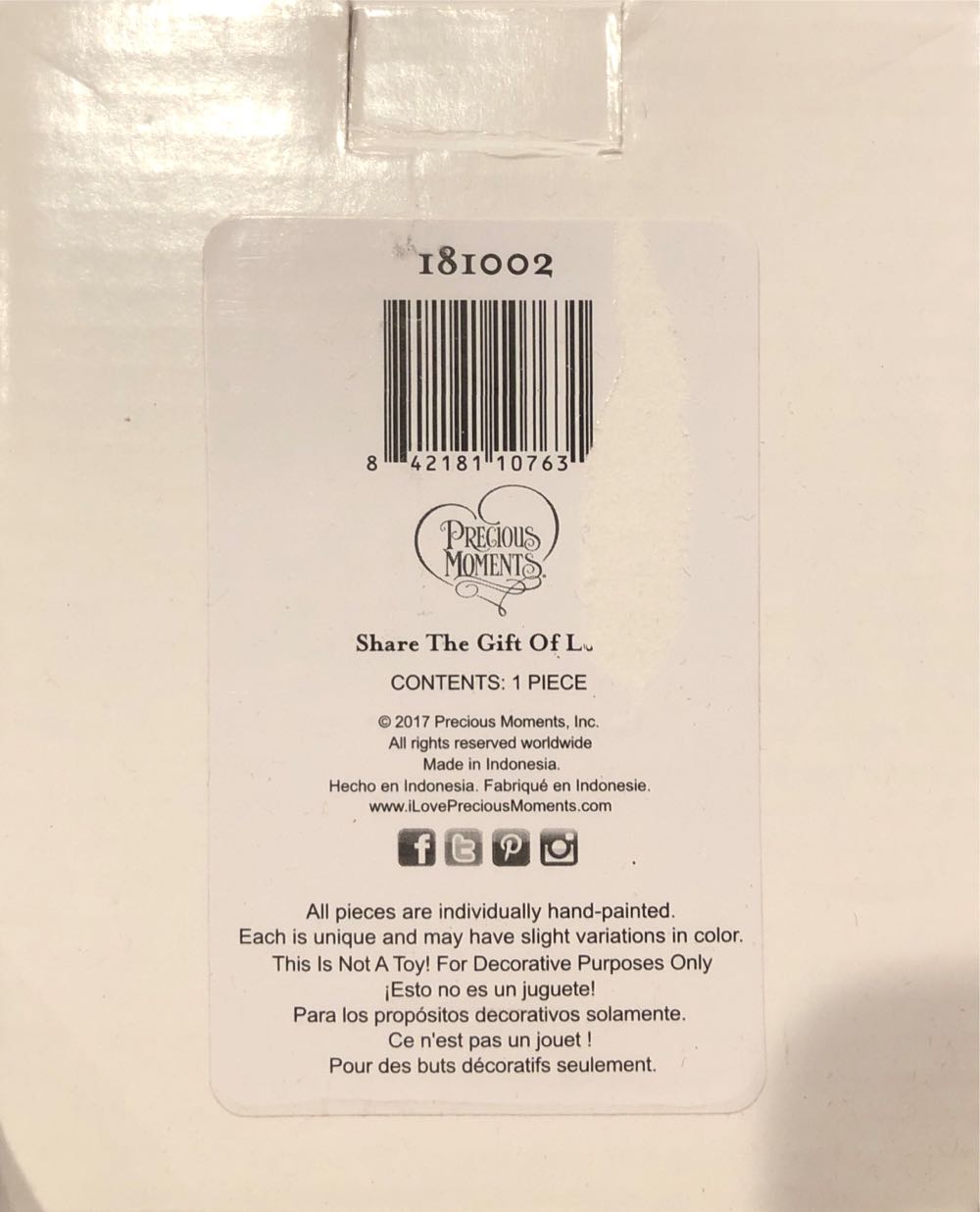 Precious Moments”have A Magical Holiday Season Dated Girl Ornament Multicolor  ornament collectible [Barcode 842181107631] - Main Image 2