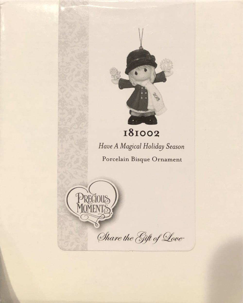 Precious Moments”have A Magical Holiday Season Dated Girl Ornament Multicolor  ornament collectible [Barcode 842181107631] - Main Image 3