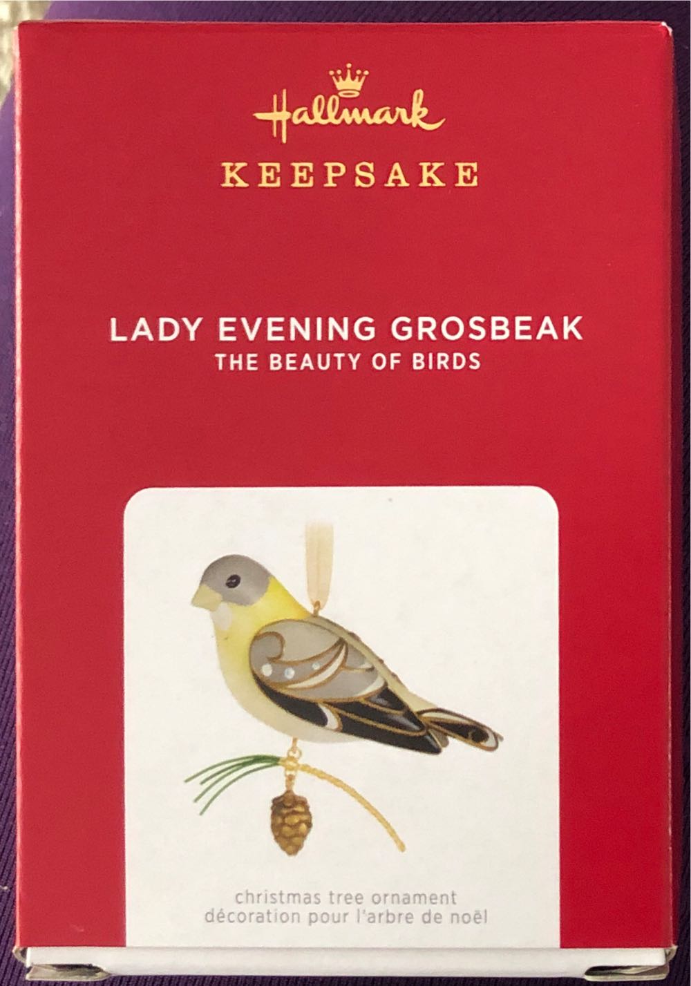 BOB Lady Evening Grosbeak - Limited Edition - The Beauty Of Birds (Birds) ornament collectible [Barcode 763795667765] - Main Image 4