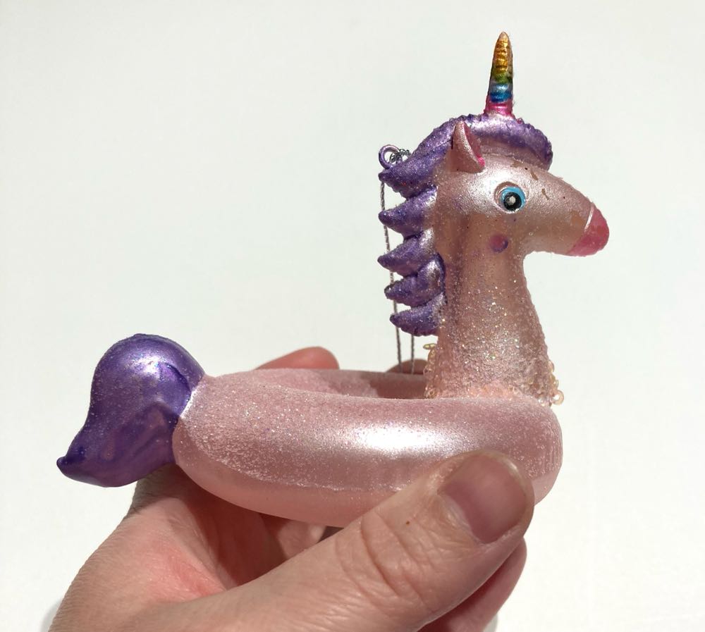 Unicorn Inflatable Pool Inner Tube  ornament collectible - Main Image 3