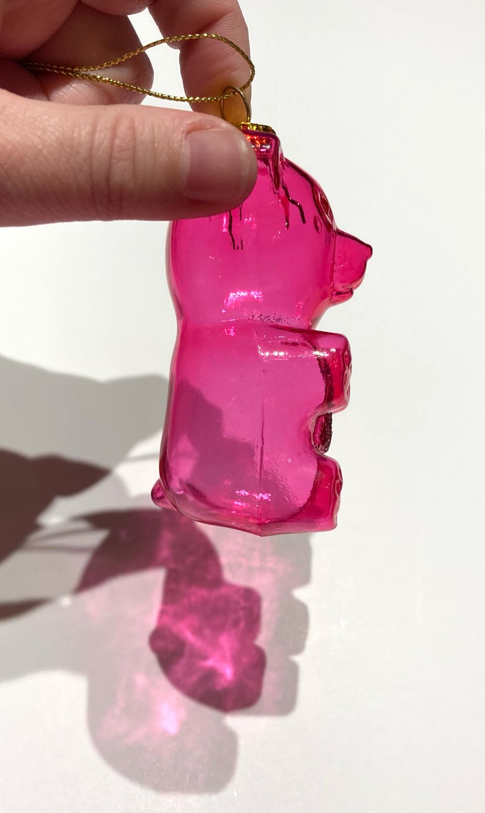 Pink Gummy Bear  ornament collectible - Main Image 3
