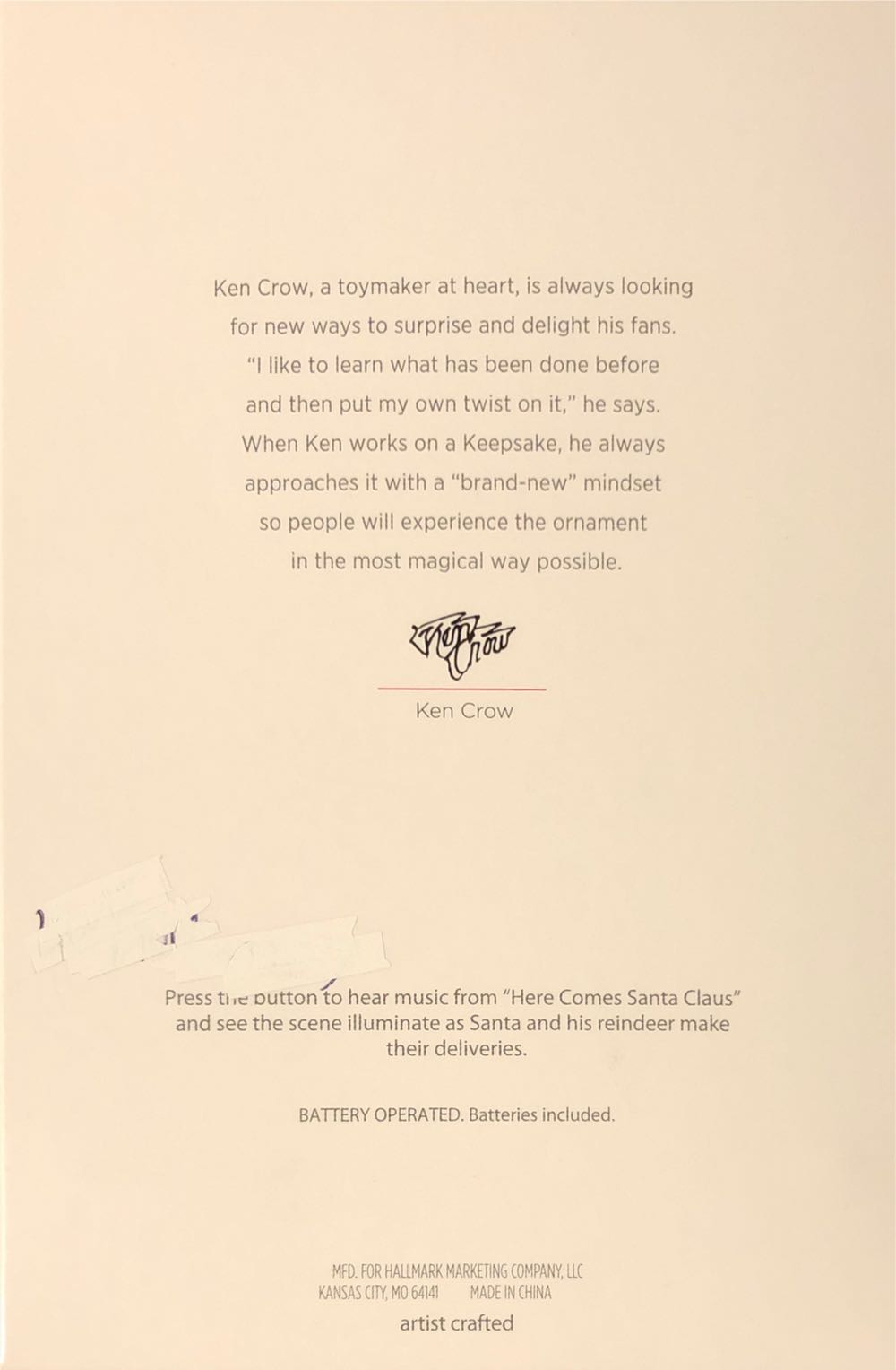 Merry Christmas To All - Merry Christmas To All (Santa And Reindeer) ornament collectible - Main Image 2