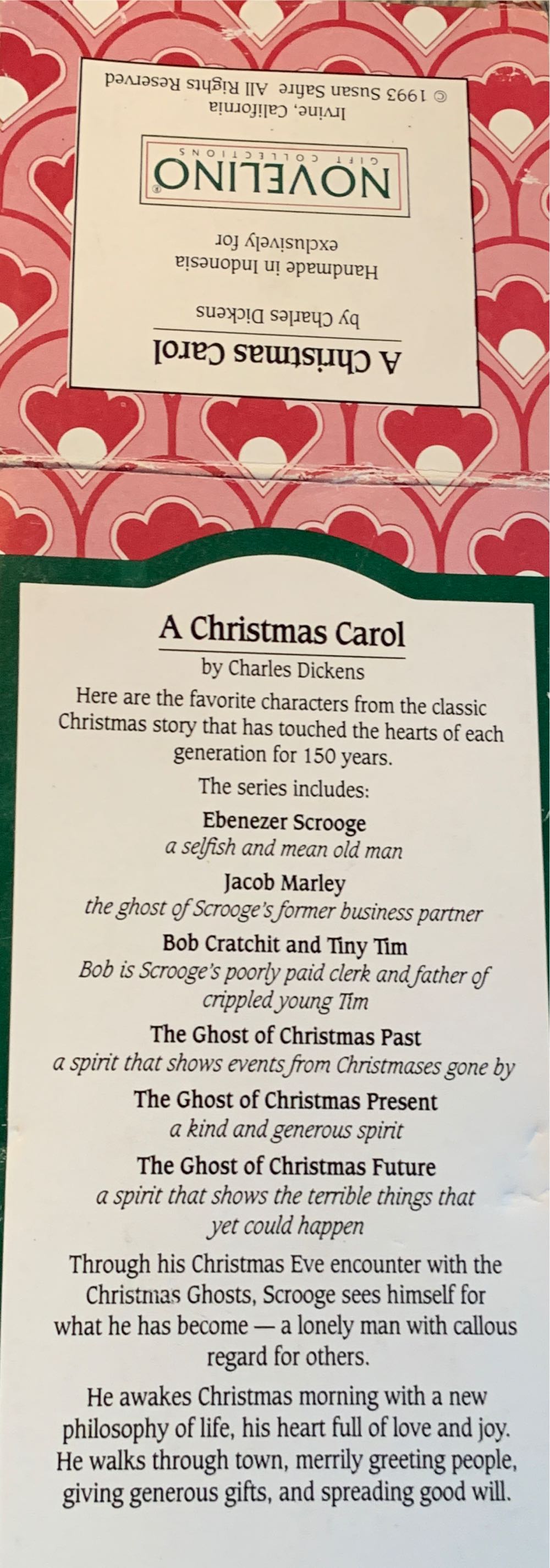 New Susan Safire Novelino Christmas Carol Charles Dickens Figurine New  ornament collectible [Barcode 717904778859] - Main Image 2