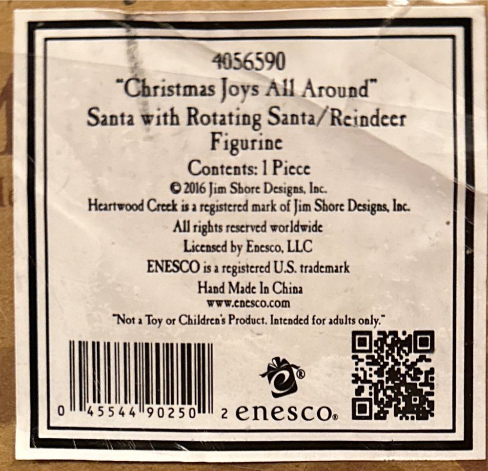 Christmas Joy All Around - Santa (Rotator) ornament collectible [Barcode 045544902502] - Main Image 2