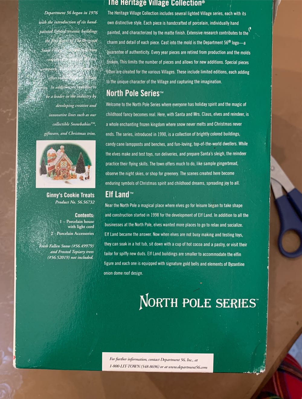 Ginny’s Cookie Treats Set - North pole series (Elfland) ornament collectible [Barcode 734409182585] - Main Image 2