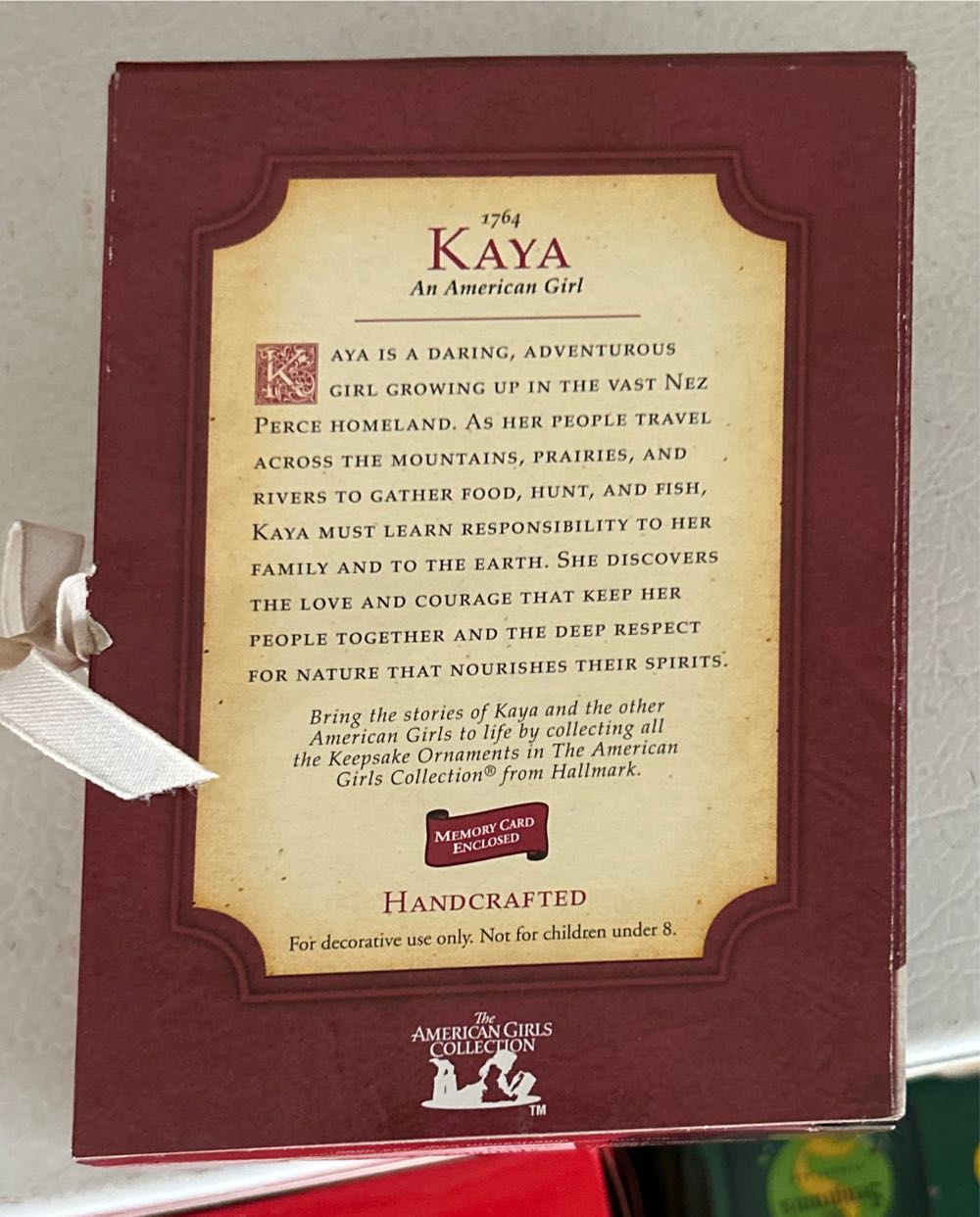 American Girl Nos Kaya - The American Girls Collection ornament collectible [Barcode 015012753479] - Main Image 2