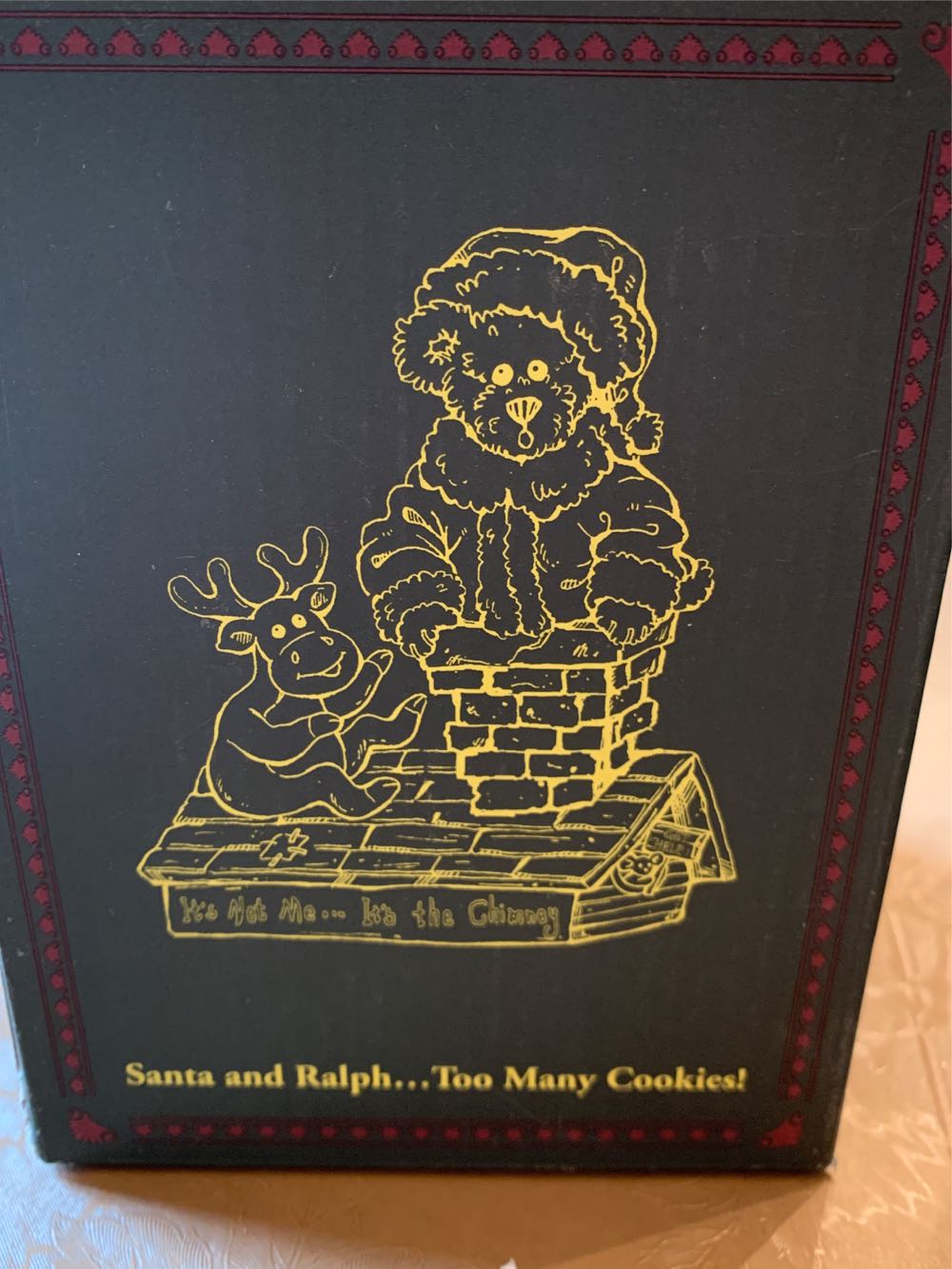 Santa And Ralph…too Many Cookies  (Boyds Bears) ornament collectible - Main Image 2