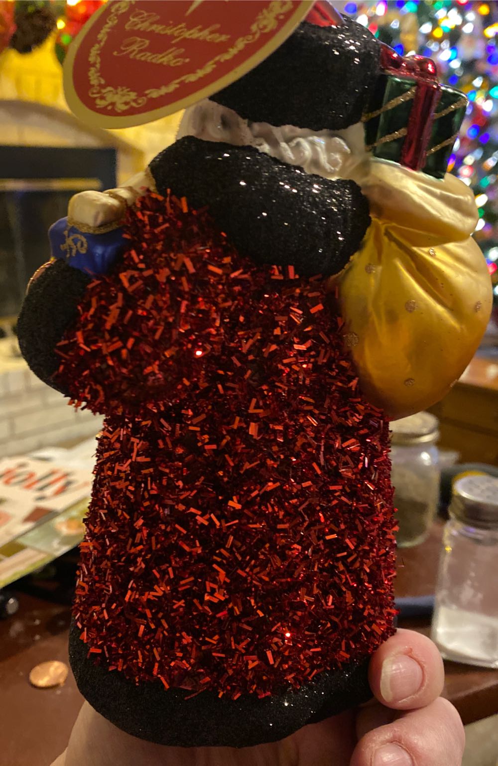 Christopher Radko *new* Cozy In Crimson ... Ebay  ornament collectible [Barcode 645001511959] - Main Image 2