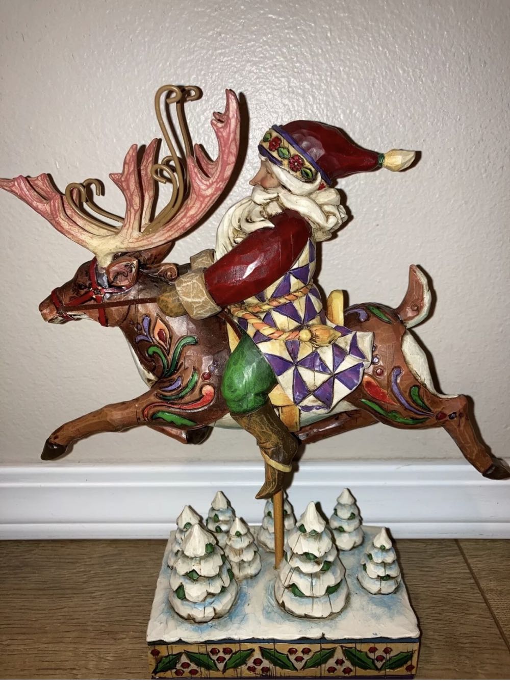 Santa Did Ride - Christmas (Santa Riding) ornament collectible [Barcode 045544101028] - Main Image 2