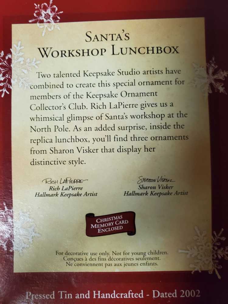 Santa’s lunchbox  ornament collectible - Main Image 2