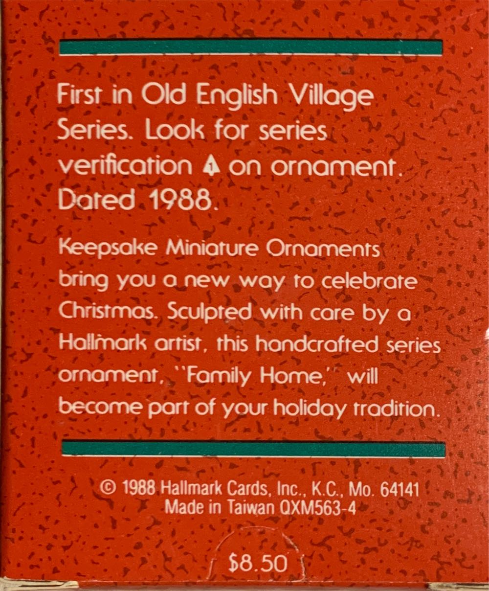 Miniature Old English Village #1 Family Home 🐶 - Old English Village Miniature (Miniature) ornament collectible - Main Image 2