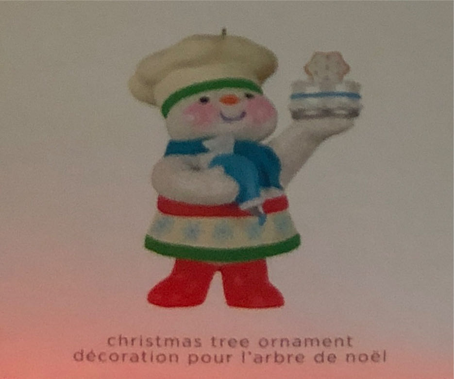 Sweet Snowman Baker  ornament collectible - Main Image 2