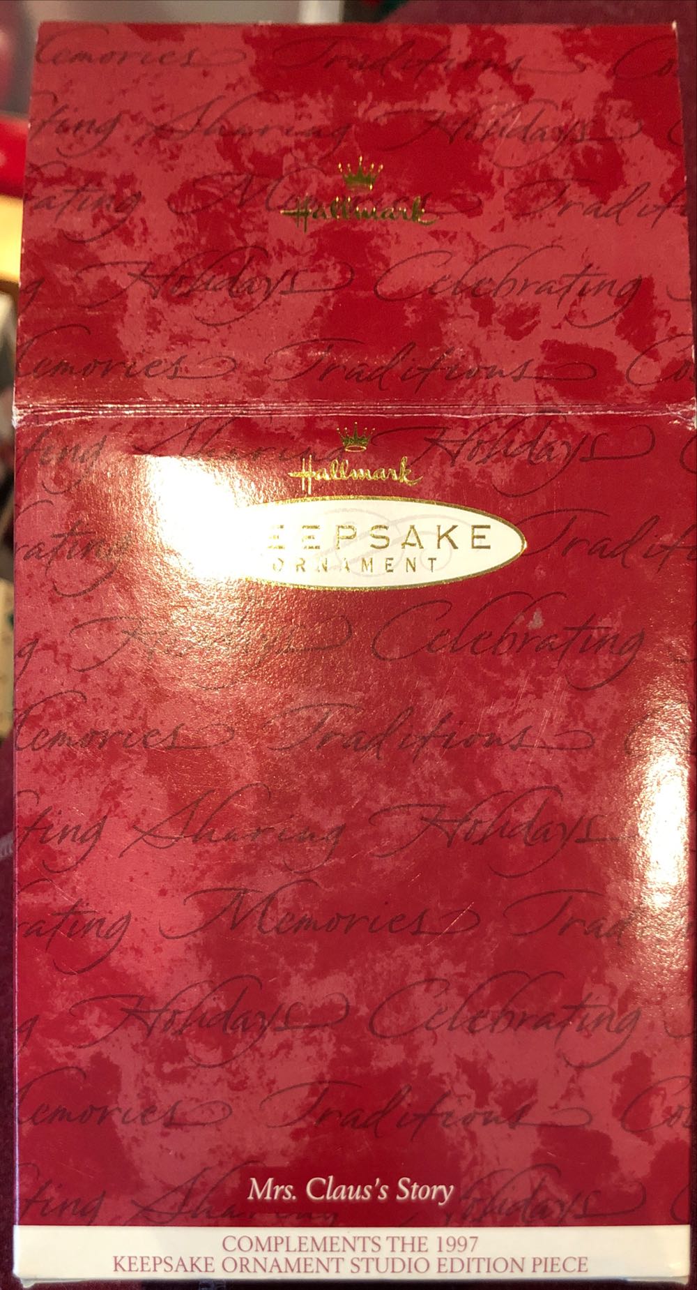 Mrs. Claus’s Story - Keepsake Ornament Collector’s Club (Mrs Claus Reading) ornament collectible - Main Image 2
