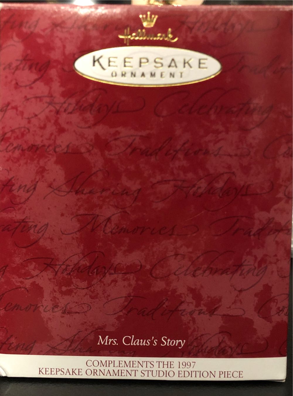 Mrs. Claus’s Story - Keepsake Ornament Collector’s Club (Mrs Claus Reading) ornament collectible - Main Image 3