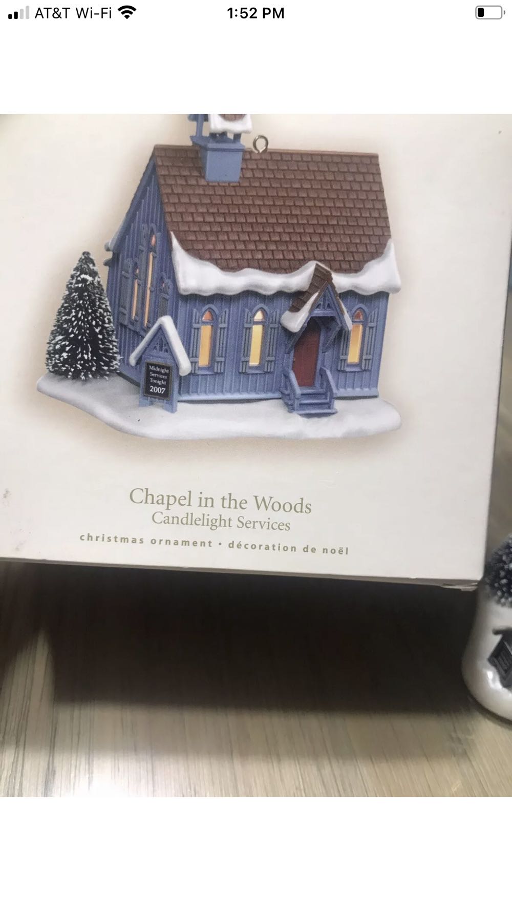 Chapel In The Woods - Candlelight Services ornament collectible - Main Image 3