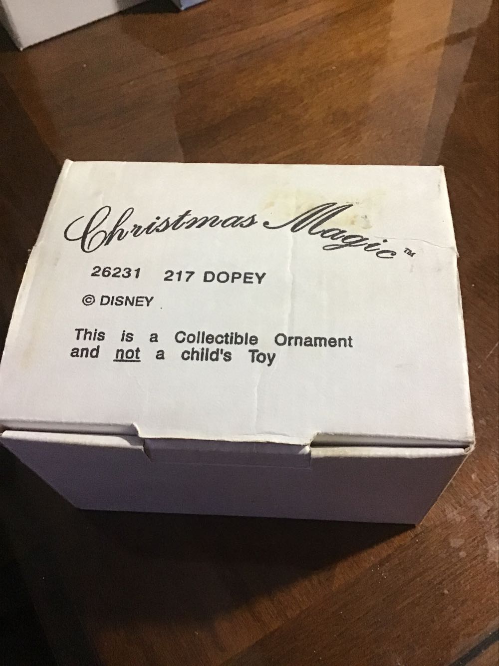 Grolier Collectibles: 26231 #217 Dopey - Disney’s Snow White and the Seven Dwarves (Grolier) ornament collectible - Main Image 2