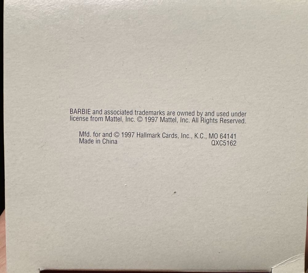 Keepsake 1997 Club Edition Barbie - Collectors Club Series (Barbie) ornament collectible - Main Image 3