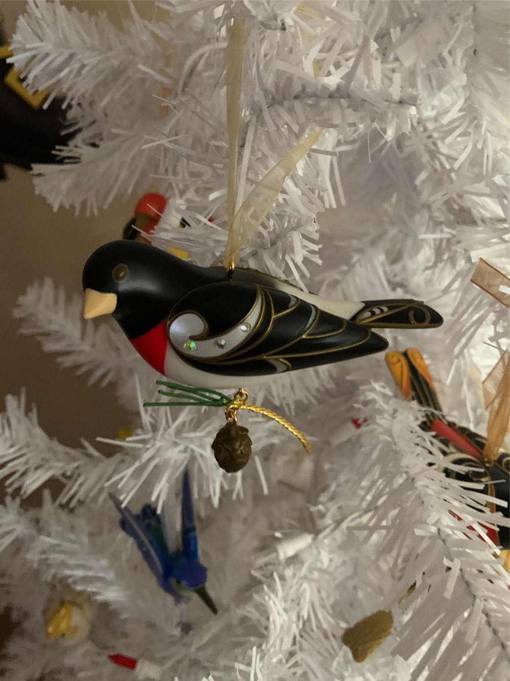 Rose-Breasted Grosbeak - The Beauty Of Birds ornament collectible - Main Image 3