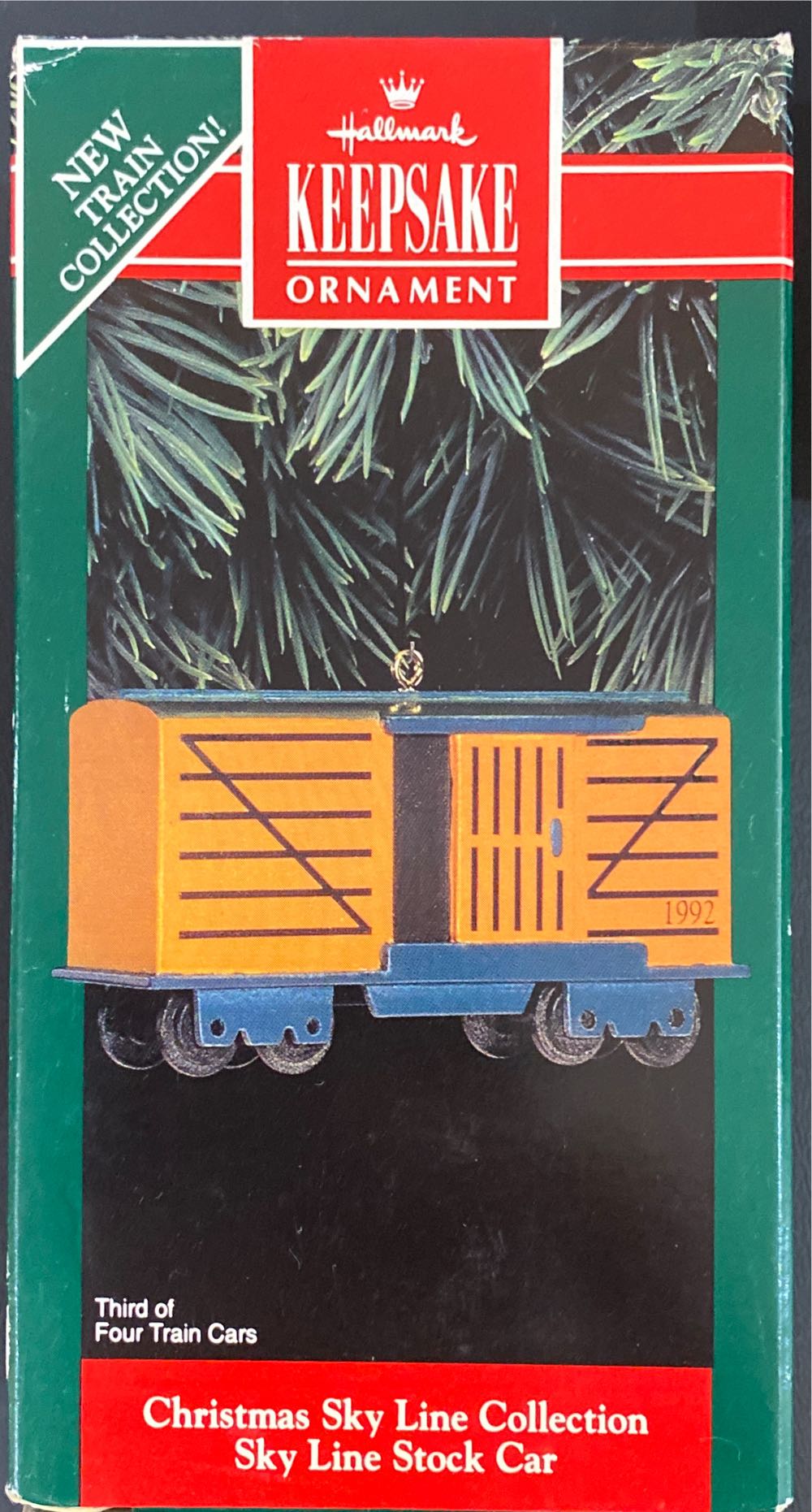 Sky Line Locomotive(2), Coal, Stock, Caboose - Christmas Sky Line Collection (Trains) ornament collectible [Barcode 070000027451] - Main Image 3