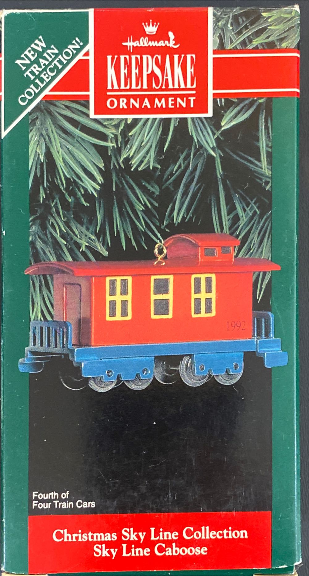 Sky Line Locomotive(2), Coal, Stock, Caboose - Christmas Sky Line Collection (Trains) ornament collectible [Barcode 070000027451] - Main Image 4