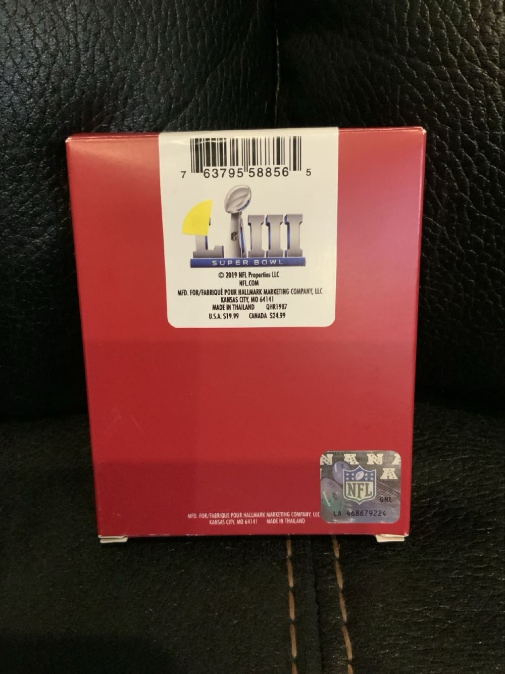 Super Bowl LIII Champions - New England Patriots - Keepsake (New England Patriots) ornament collectible [Barcode 763795588565] - Main Image 3