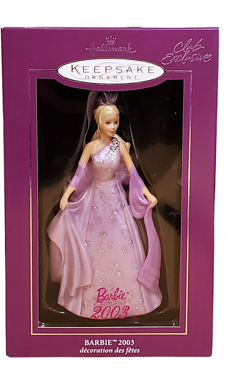 Barbie: Barbie 2003 Club Exclusive - Porcelain Barbie (Barbie) ornament collectible - Main Image 2
