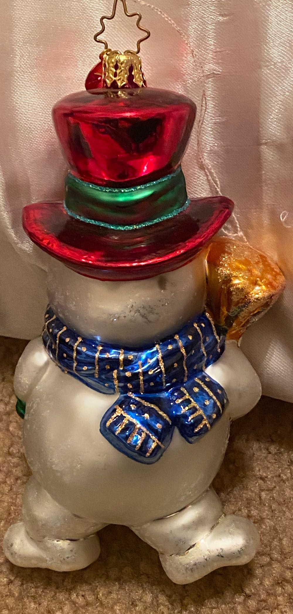 Christopher Radko- Snowman  ornament collectible - Main Image 2