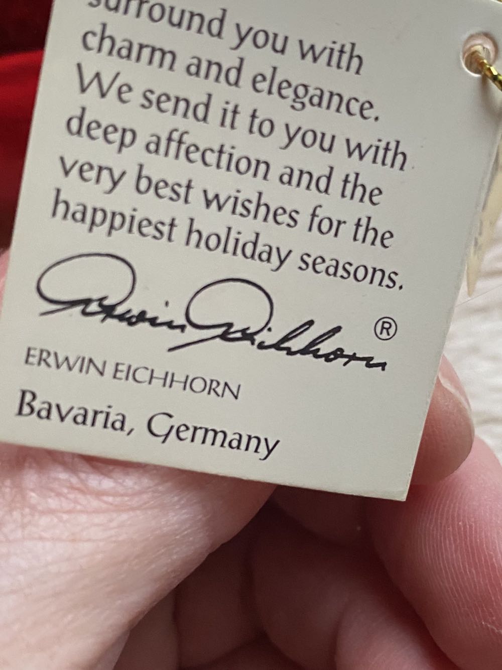 Eichhorn- Santa Face  ornament collectible - Main Image 2