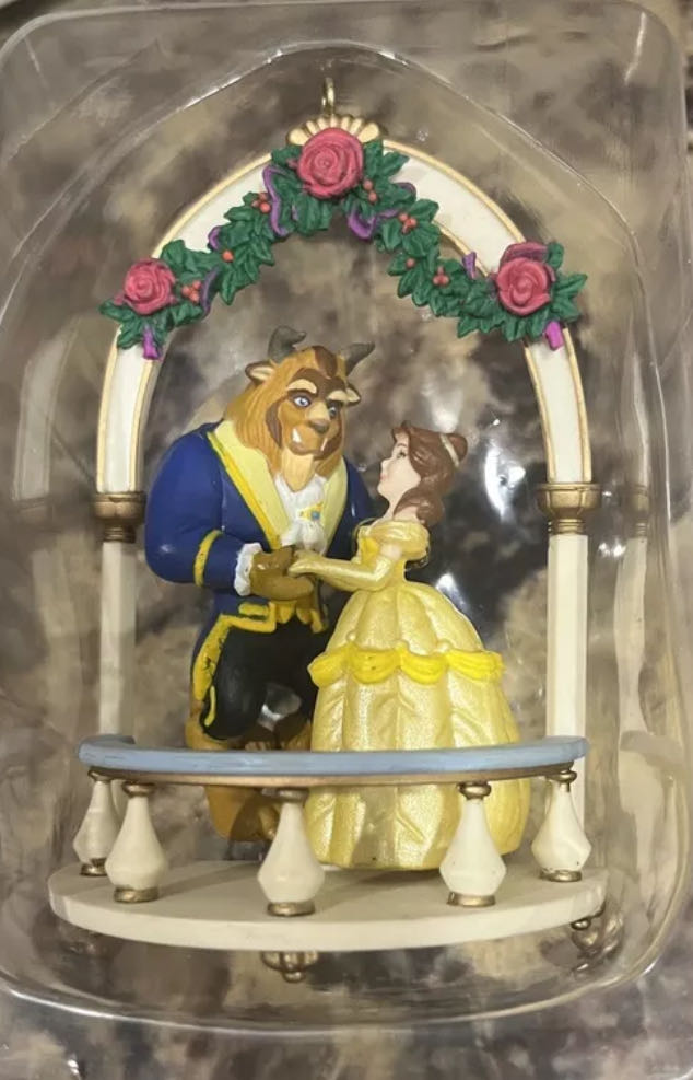 Love’s Sweet Dance - Enesco Christmas Ornament (Disney’s beauty and the beast) ornament collectible [Barcode 045544126571] - Main Image 2