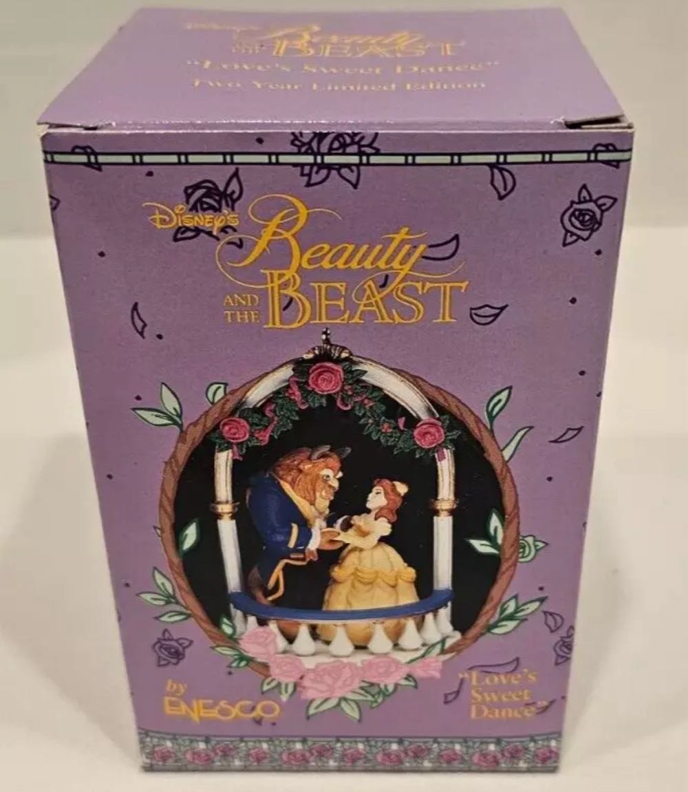 Love’s Sweet Dance - Enesco Christmas Ornament (Disney’s beauty and the beast) ornament collectible [Barcode 045544126571] - Main Image 3