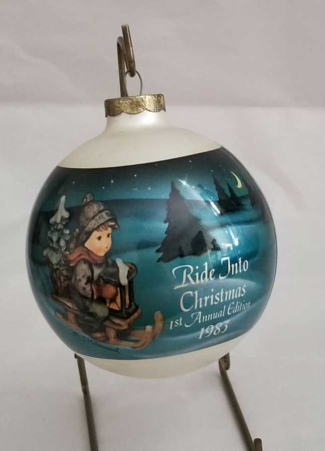 Ride Into Christmas  - M J Hummel. - First Annual Edition - M H Hummel ornament collectible - Main Image 2