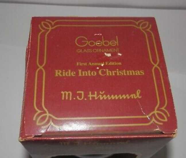 Ride Into Christmas  - M J Hummel. - First Annual Edition - M H Hummel ornament collectible - Main Image 3