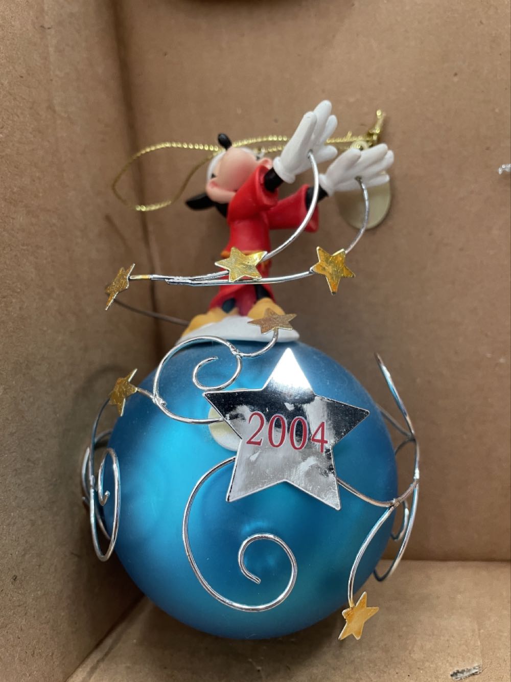 Sorcerer Mickey On Teal Ornament  ornament collectible - Main Image 1