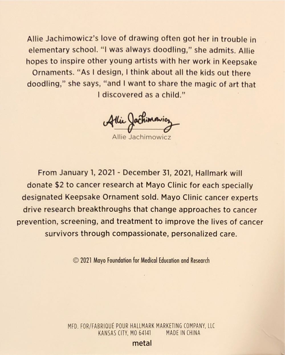 Cancer Survivor’s Bell - Cancer Awareness (Bells) ornament collectible [Barcode 763795672431] - Main Image 4