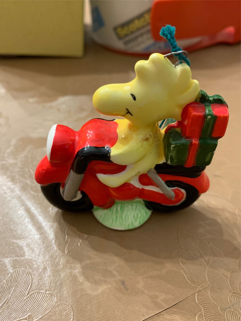 Woodstock On Motorcycle  (Peanuts) ornament collectible - Main Image 1