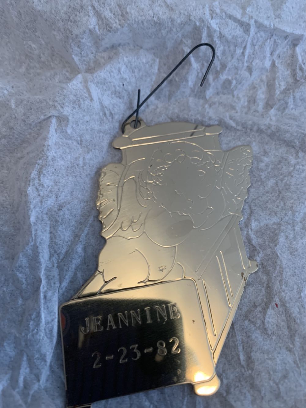 Sleeping Baby Angel  ornament collectible - Main Image 2