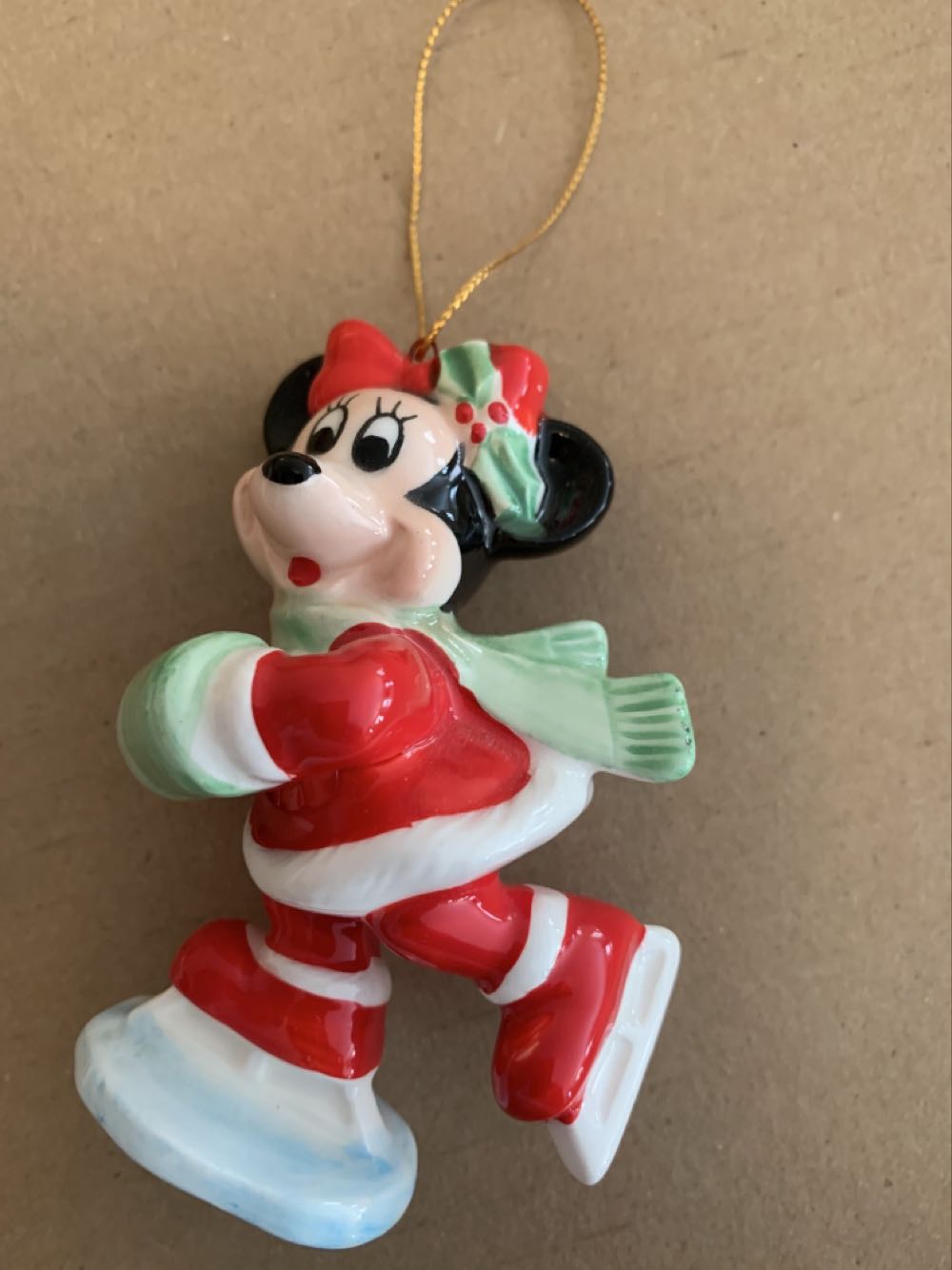 Skating Mickey and Minnie  ornament collectible - Main Image 2