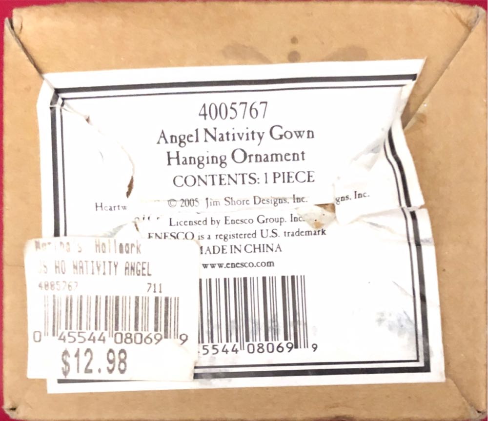 Angel Nativity Gown Hanging Ornament - Jim Shore (Nativity) ornament collectible [Barcode 045544080699] - Main Image 2