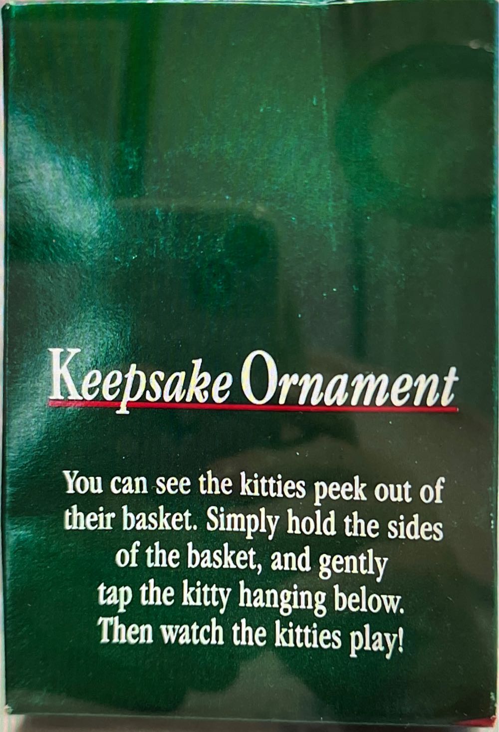 Peek-a-Boo Kitties  (Kittens) ornament collectible - Main Image 2