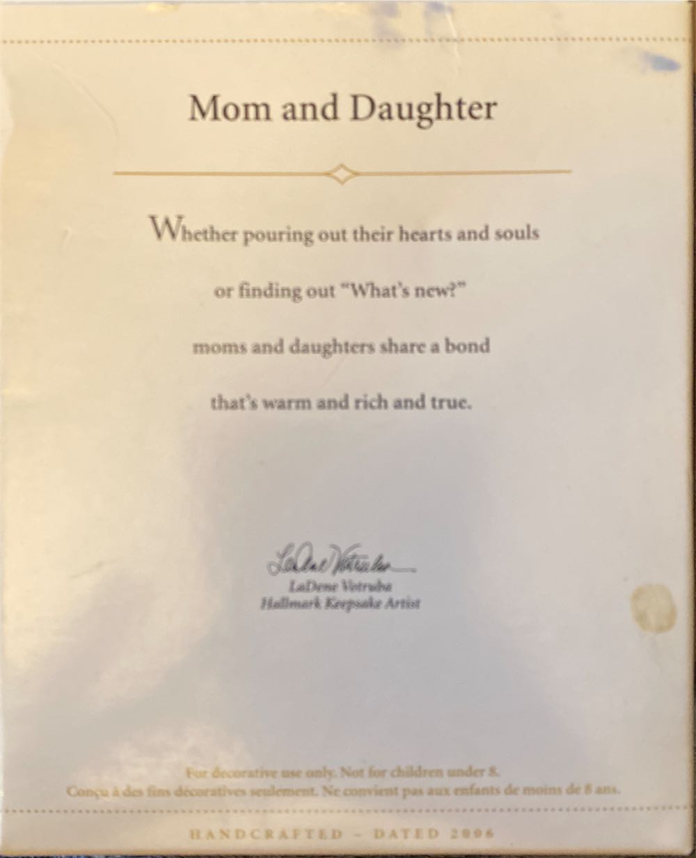 Mom And Daughter - Family (Sweets) ornament collectible [Barcode 015012945515] - Main Image 2