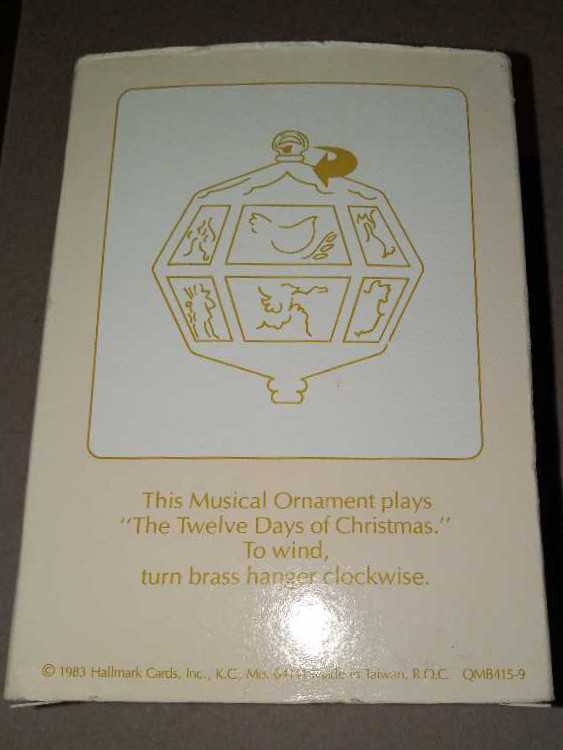The Twelve Days Of Christmas  Musical Ornament  - Musical Ornaments (12 Days Of Christmas) ornament collectible - Main Image 2