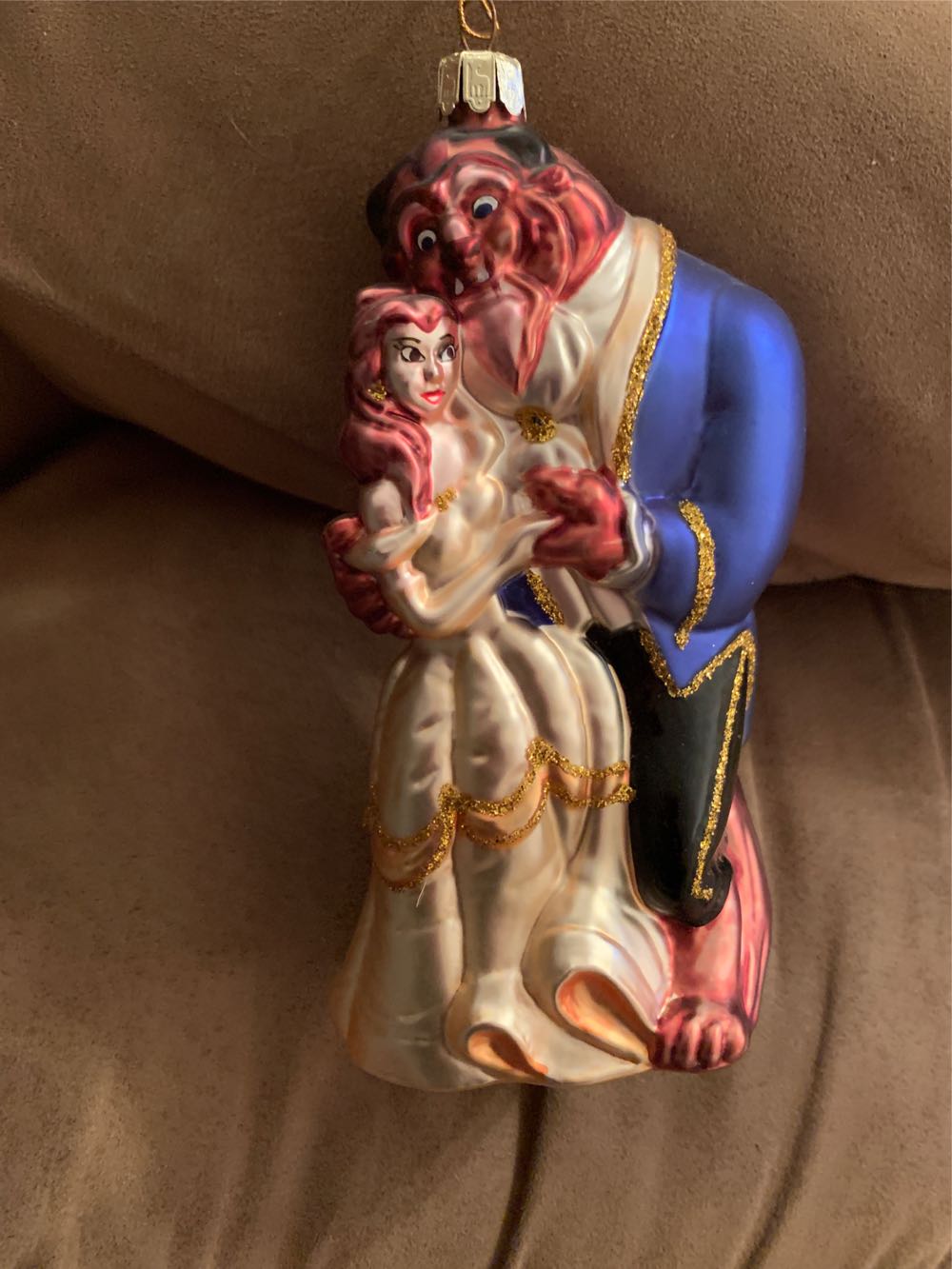 Beauty And The Beast Glass Ornament  ornament collectible [Barcode 039934510606] - Main Image 2