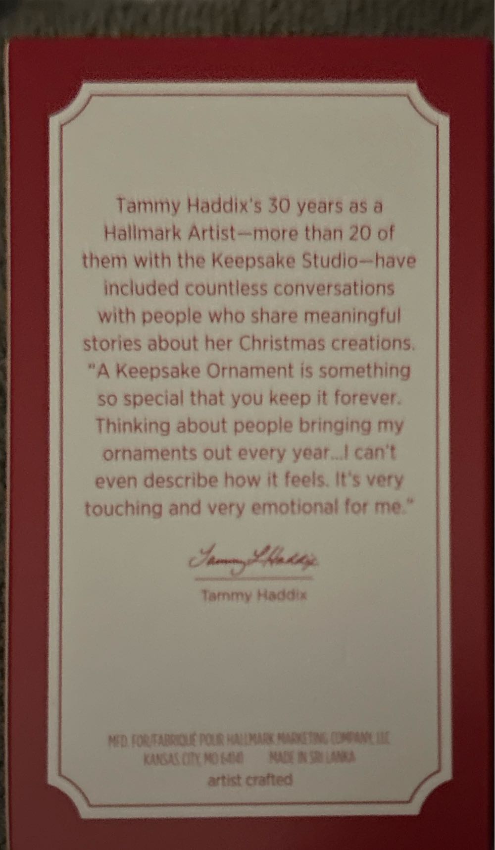 Keepsake sweet Snowman Baker  (Santa & Snowman) ornament collectible - Main Image 2