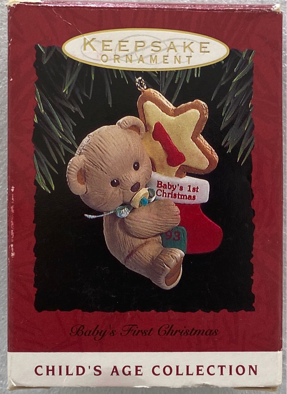 Baby’s First Christmas - Child’s Age Collection (Teddy Bears) ornament collectible - Main Image 1