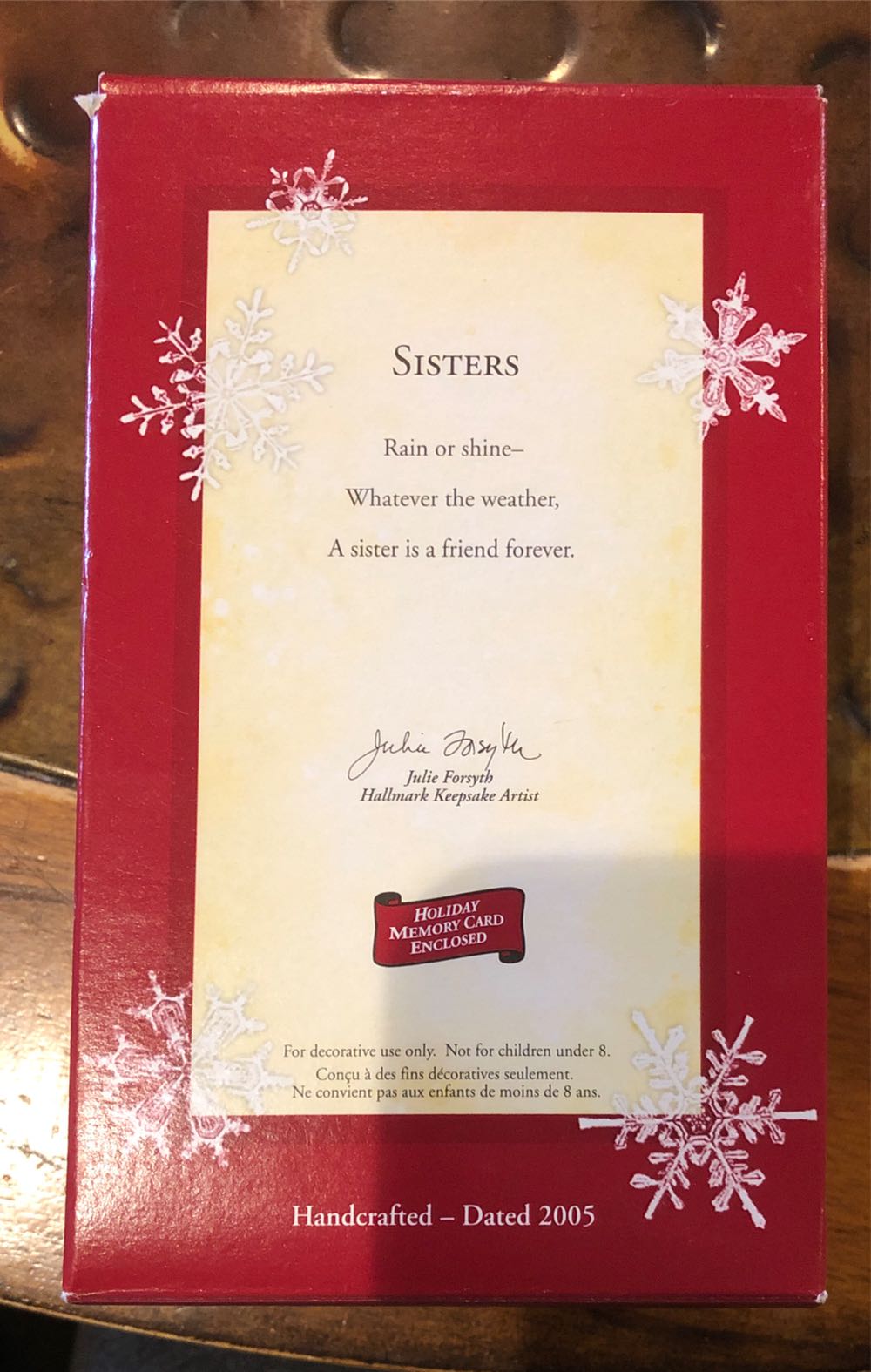 Sisters  (Family) ornament collectible [Barcode 015012873375] - Main Image 2