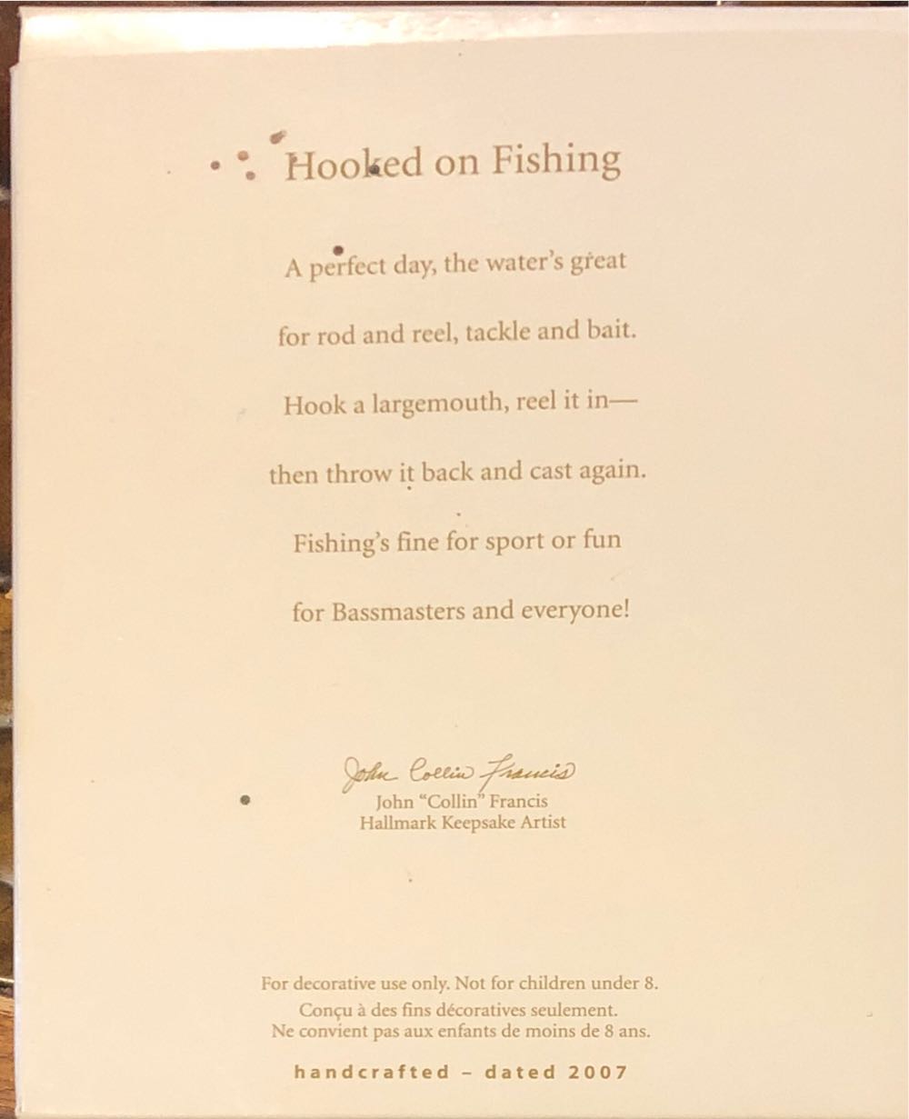 Hooked On Fishing - Fishing (Fishing) ornament collectible [Barcode 015012993226] - Main Image 2