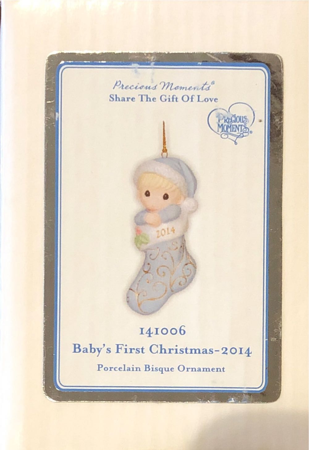 Baby’s First Christmas-2014  (Baby) ornament collectible [Barcode 875555003932] - Main Image 2