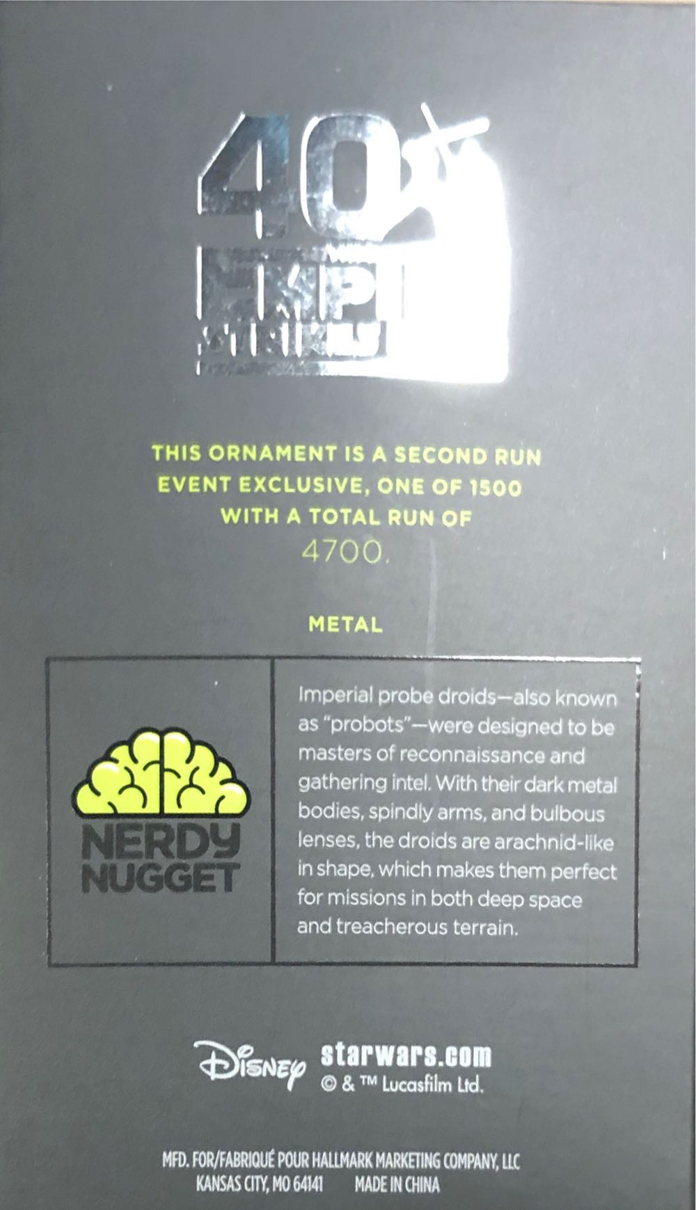Hallmark Star Wars Ornament Comic Con  (Star Wars) ornament collectible - Main Image 2