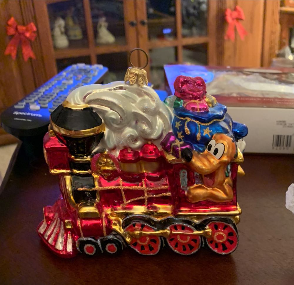 Mickey Mouse Glass Train  ornament collectible - Main Image 2